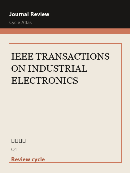 IEEE TRANSACTIONS ON INDUSTRIAL ELECTRONICS 期刊封面
