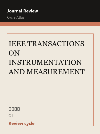 IEEE TRANSACTIONS ON INSTRUMENTATION AND MEASUREMENT 期刊封面