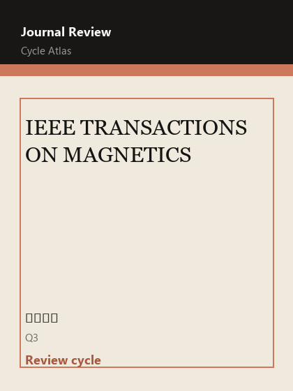 IEEE TRANSACTIONS ON MAGNETICS 期刊封面