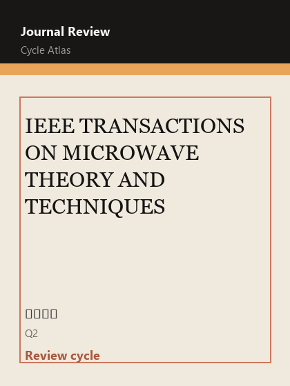 IEEE TRANSACTIONS ON MICROWAVE THEORY AND TECHNIQUES 期刊封面