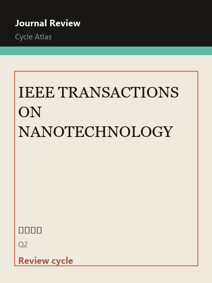 IEEE TRANSACTIONS ON NANOTECHNOLOGY 期刊封面
