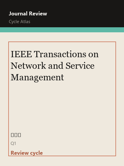 IEEE Transactions on Network and Service Management 期刊封面