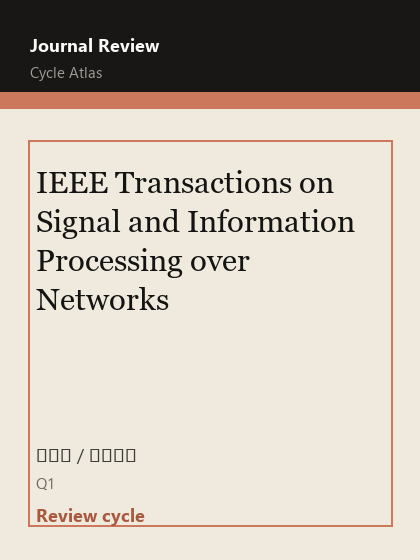 IEEE Transactions on Signal and Information Processing over Networks 期刊封面