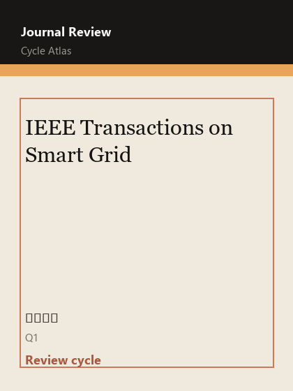 IEEE Transactions on Smart Grid 期刊封面