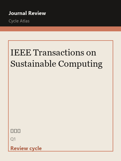 IEEE Transactions on Sustainable Computing 期刊封面