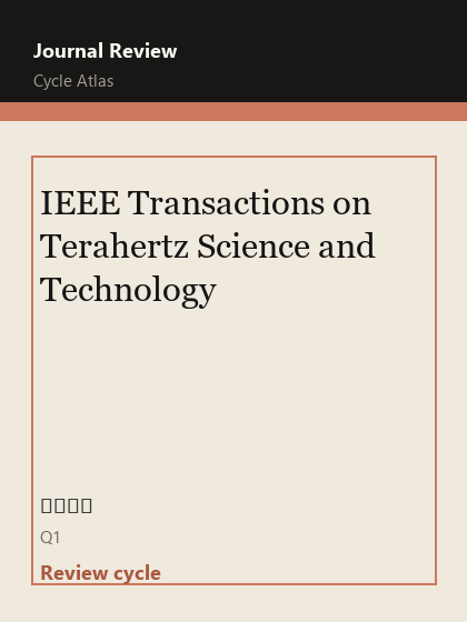 IEEE Transactions on Terahertz Science and Technology 期刊封面