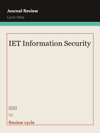 IET Information Security 期刊封面