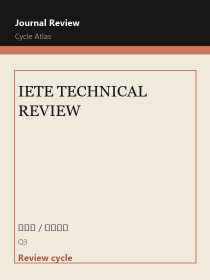 IETE TECHNICAL REVIEW 期刊封面