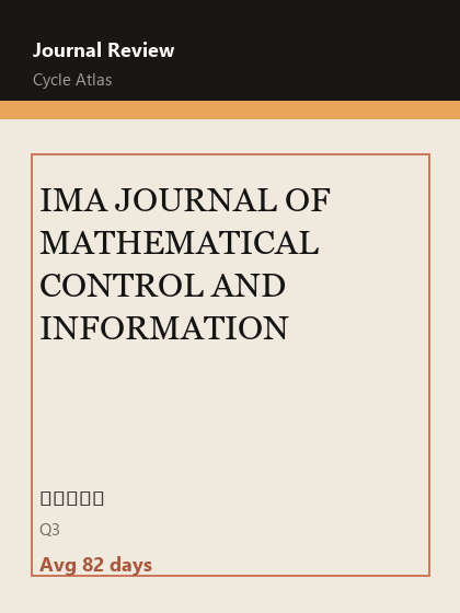 IMA JOURNAL OF MATHEMATICAL CONTROL AND INFORMATION 期刊封面