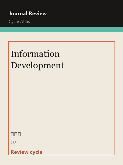 Information Development 期刊封面