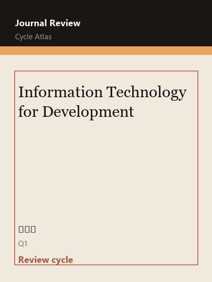 Information Technology for Development 期刊封面