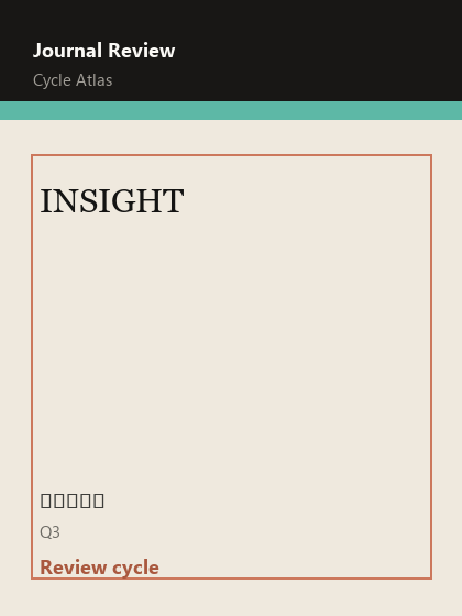 INSIGHT 期刊封面
