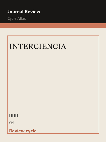 INTERCIENCIA 期刊封面