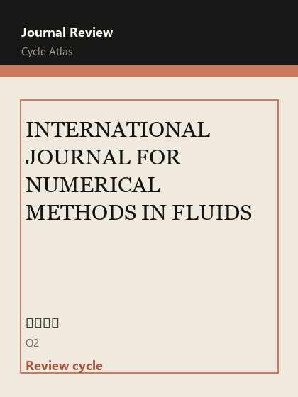INTERNATIONAL JOURNAL FOR NUMERICAL METHODS IN FLUIDS 期刊封面