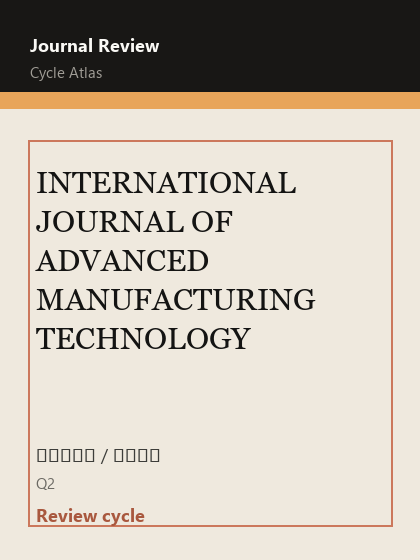 INTERNATIONAL JOURNAL OF ADVANCED MANUFACTURING TECHNOLOGY 期刊封面