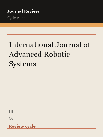 International Journal of Advanced Robotic Systems 期刊封面