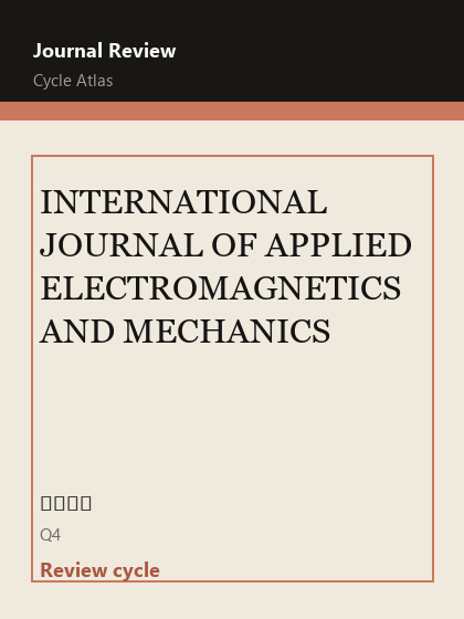 INTERNATIONAL JOURNAL OF APPLIED ELECTROMAGNETICS AND MECHANICS 期刊封面