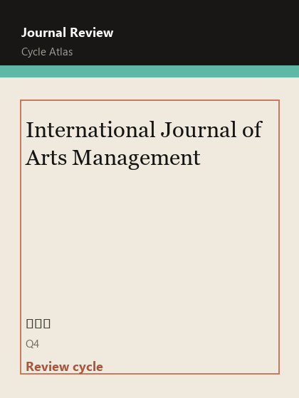 International Journal of Arts Management 期刊封面