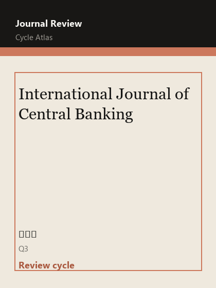 International Journal of Central Banking 期刊封面