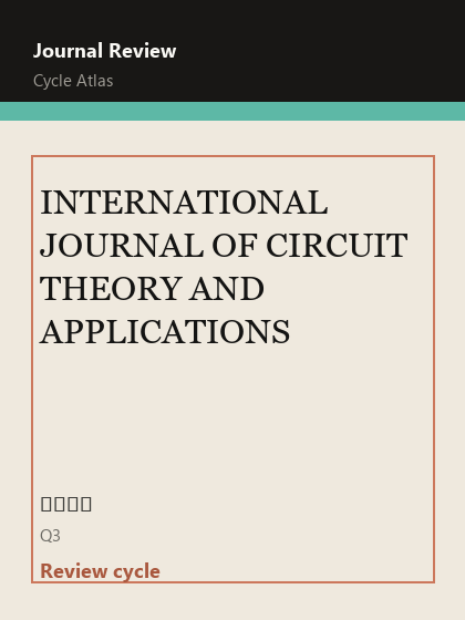 INTERNATIONAL JOURNAL OF CIRCUIT THEORY AND APPLICATIONS 期刊封面