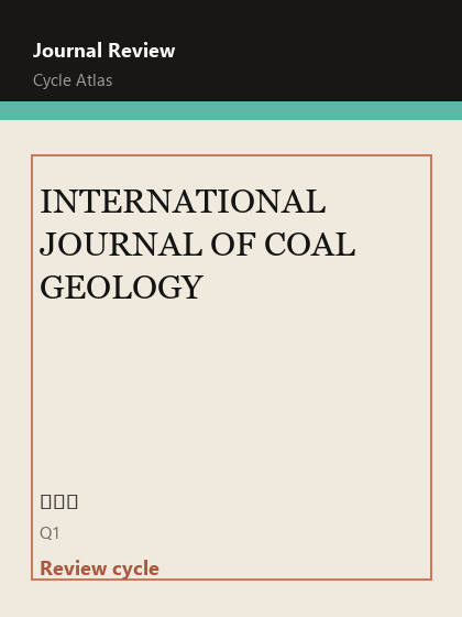 INTERNATIONAL JOURNAL OF COAL GEOLOGY 期刊封面