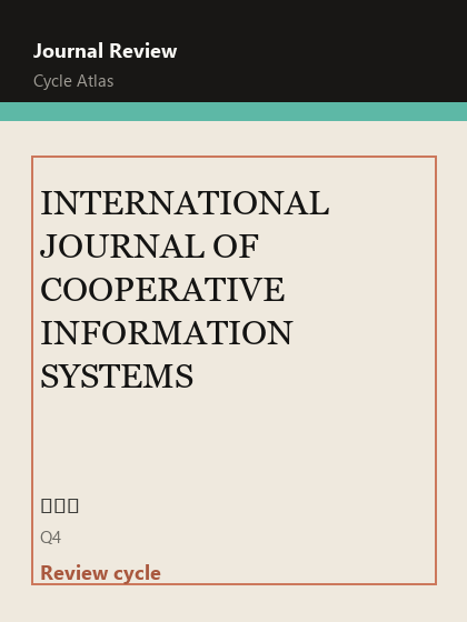 INTERNATIONAL JOURNAL OF COOPERATIVE INFORMATION SYSTEMS 期刊封面