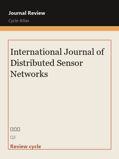 International Journal of Distributed Sensor Networks 期刊封面