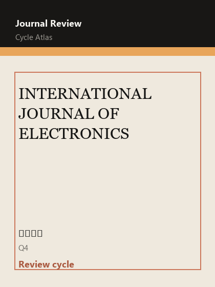 INTERNATIONAL JOURNAL OF ELECTRONICS 期刊封面