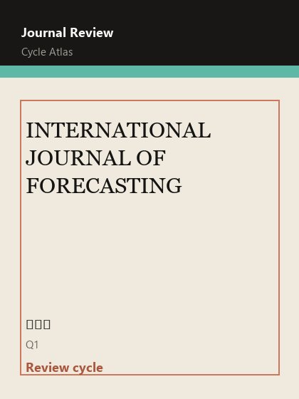 INTERNATIONAL JOURNAL OF FORECASTING 期刊封面