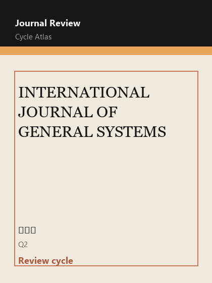INTERNATIONAL JOURNAL OF GENERAL SYSTEMS 期刊封面