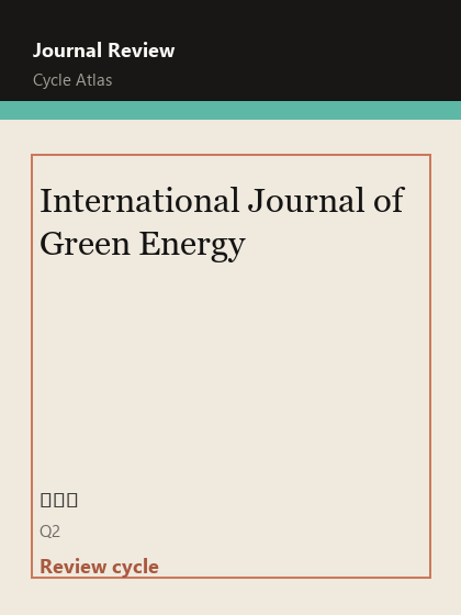 International Journal of Green Energy 期刊封面