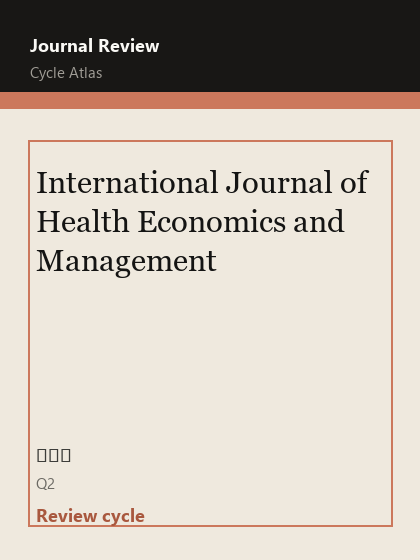 International Journal of Health Economics and Management 期刊封面