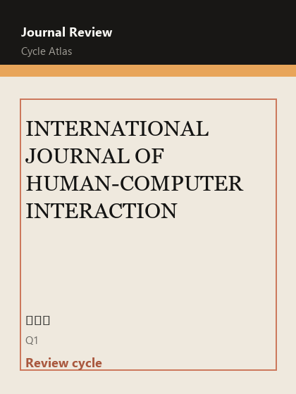 INTERNATIONAL JOURNAL OF HUMAN-COMPUTER INTERACTION 期刊封面