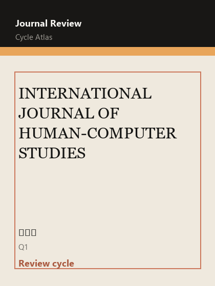 INTERNATIONAL JOURNAL OF HUMAN-COMPUTER STUDIES 期刊封面