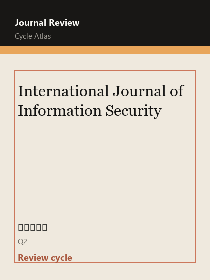International Journal of Information Security 期刊封面