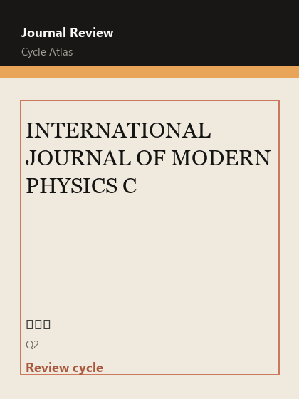 INTERNATIONAL JOURNAL OF MODERN PHYSICS C 期刊封面