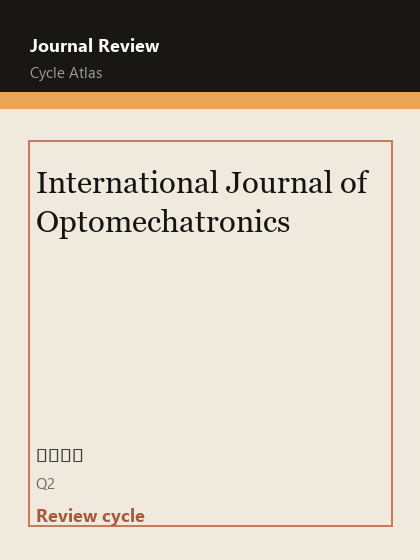 International Journal of Optomechatronics 期刊封面