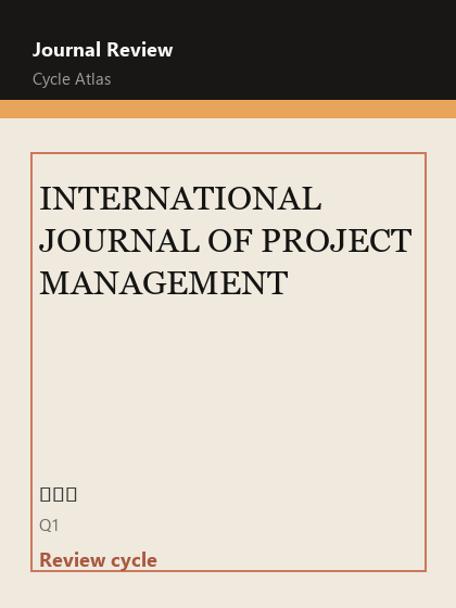 INTERNATIONAL JOURNAL OF PROJECT MANAGEMENT 期刊封面