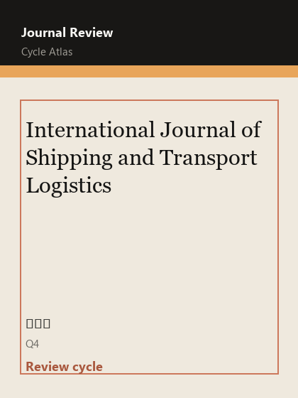 International Journal of Shipping and Transport Logistics 期刊封面
