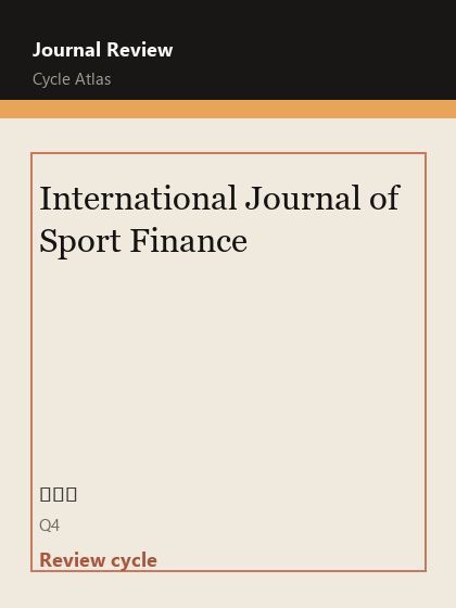 International Journal of Sport Finance 期刊封面