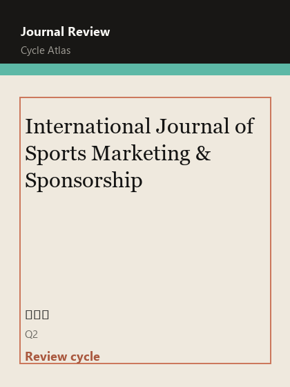 International Journal of Sports Marketing & Sponsorship 期刊封面