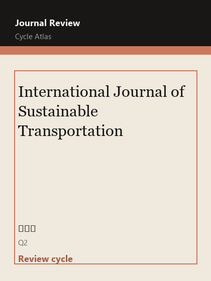 International Journal of Sustainable Transportation 期刊封面