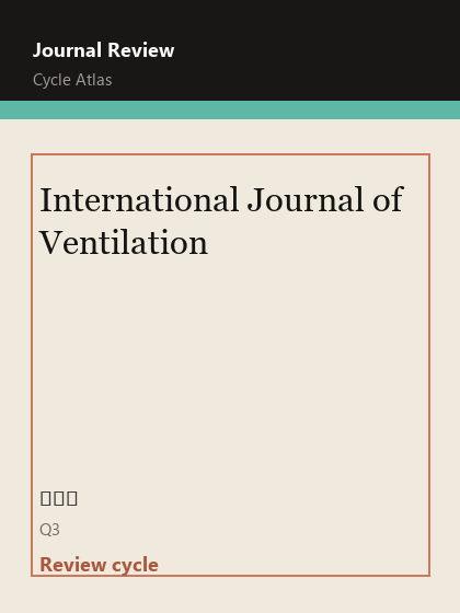 International Journal of Ventilation 期刊封面