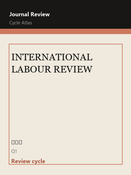 INTERNATIONAL LABOUR REVIEW 期刊封面