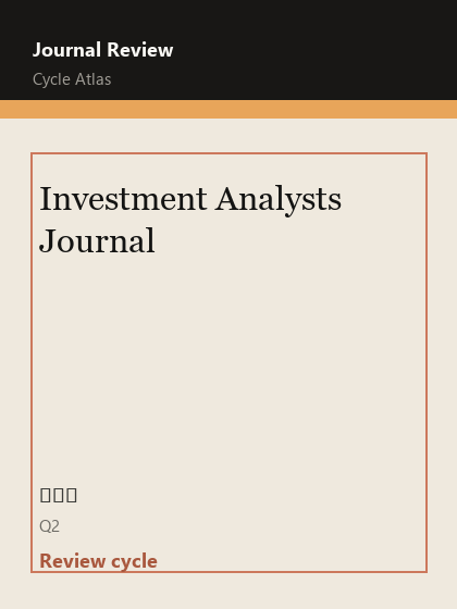 Investment Analysts Journal 期刊封面