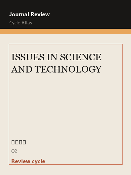 ISSUES IN SCIENCE AND TECHNOLOGY 期刊封面