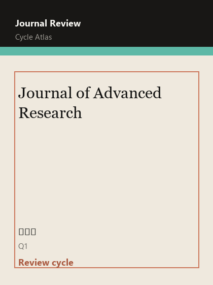 Journal of Advanced Research 期刊封面