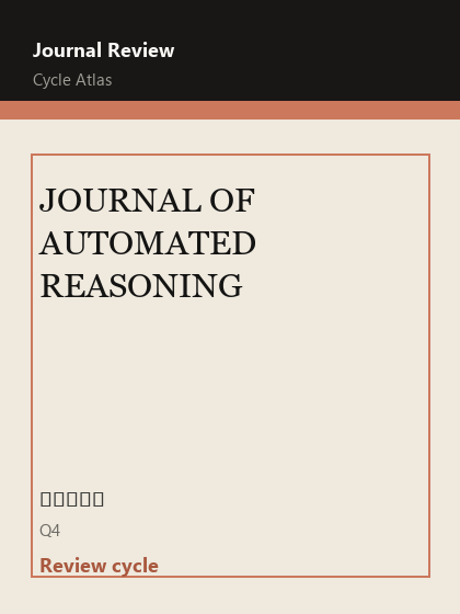 JOURNAL OF AUTOMATED REASONING 期刊封面