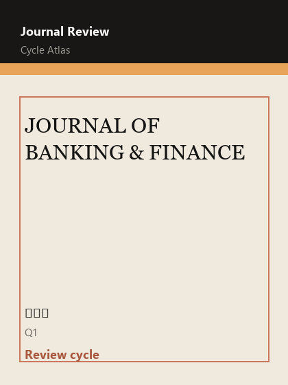 JOURNAL OF BANKING & FINANCE 期刊封面