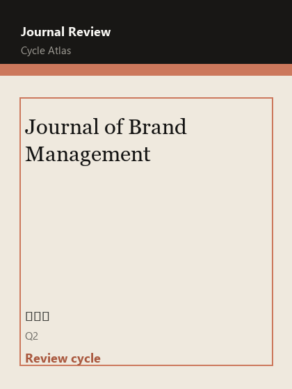 Journal of Brand Management 期刊封面